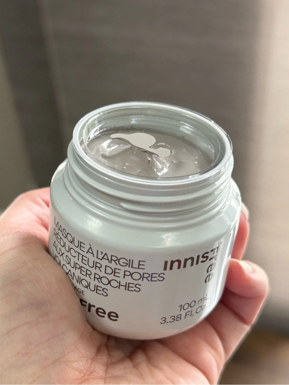 🩶 Innisfree Super Volcanic Pore Clay Mask Volcanic Clusters + AHA • 100mL / 3.38